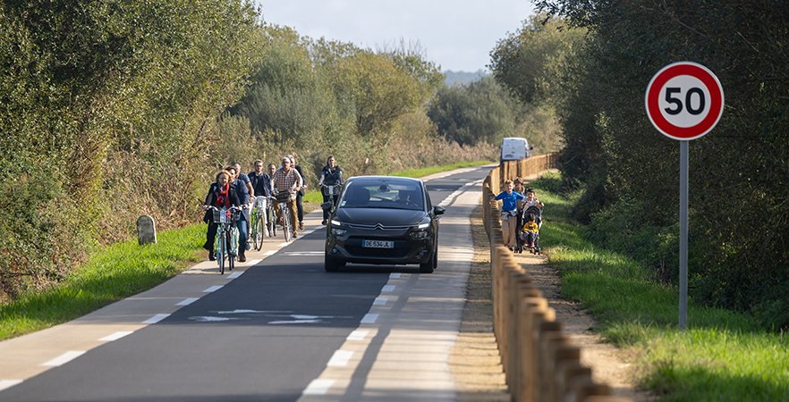 Traverse du marais d’Orx : la route se partage